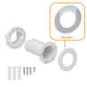 UBIQUITI Kit p/montar U6-MESH UAP-FLEXHD a cielo 54mm c/tapa magnetica