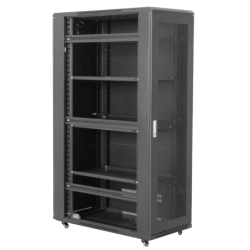 LINKMADE 42U 1200mm Microperforada 1,2m-Fondo c/Turbina-Bandejas Rack