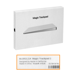 APPLE Silver Magic-Trackpad2 Bluetooth Litio inc/Cable MJ2R2LZ/A A1535