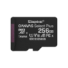 KINGSTON 256GB MicroSD c/Adaptador-SD 100/85mb/s Class10 UHS-I U1 V10