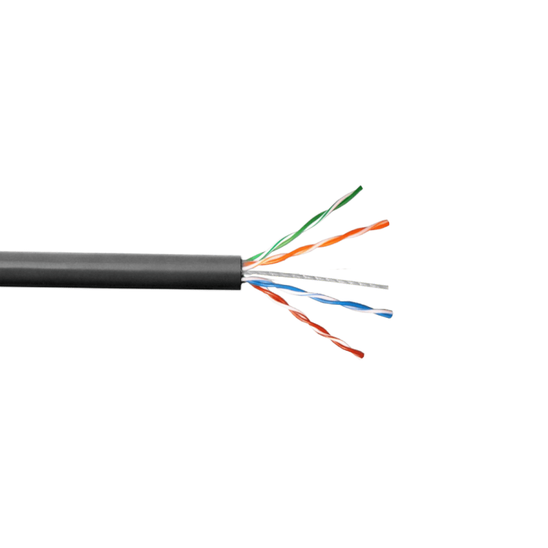 100m CCA Sim-Cat5e Negro Cable UTP Unifilar Aleacion Caja