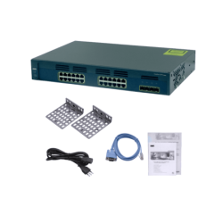 CISCO REFACCIONADO 24-1000 4-SFP RS232-RJ45/DB9-H Switch Rack-1,5U