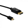 DisplayPort-M MiniDisplayPort-M 1,8mt 180cm Cable Macho-Macho 4K Negro