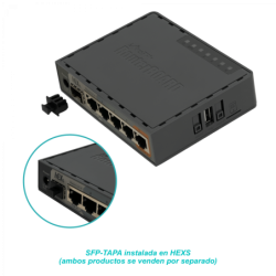 10-unidades Tapa para SFP Plastica Negra Cubre-Puerto-SFP