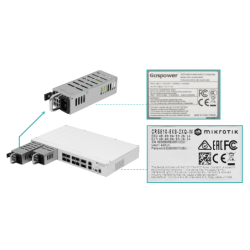 MIKROTIK 8-SFP28 2-QSFP28-100G 1-100 L5 2-220VAC req-cables-C13