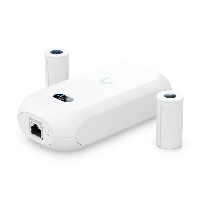 UBIQUITI Kit 2-Camaras 3264x2448 + 2560x2560 + Hub 1-1000 req-PoE-af
