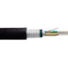 Soterrado SM 24-Fibra G652D Cable Armadura 2xPE 12,5mm Monomodo GYTA53