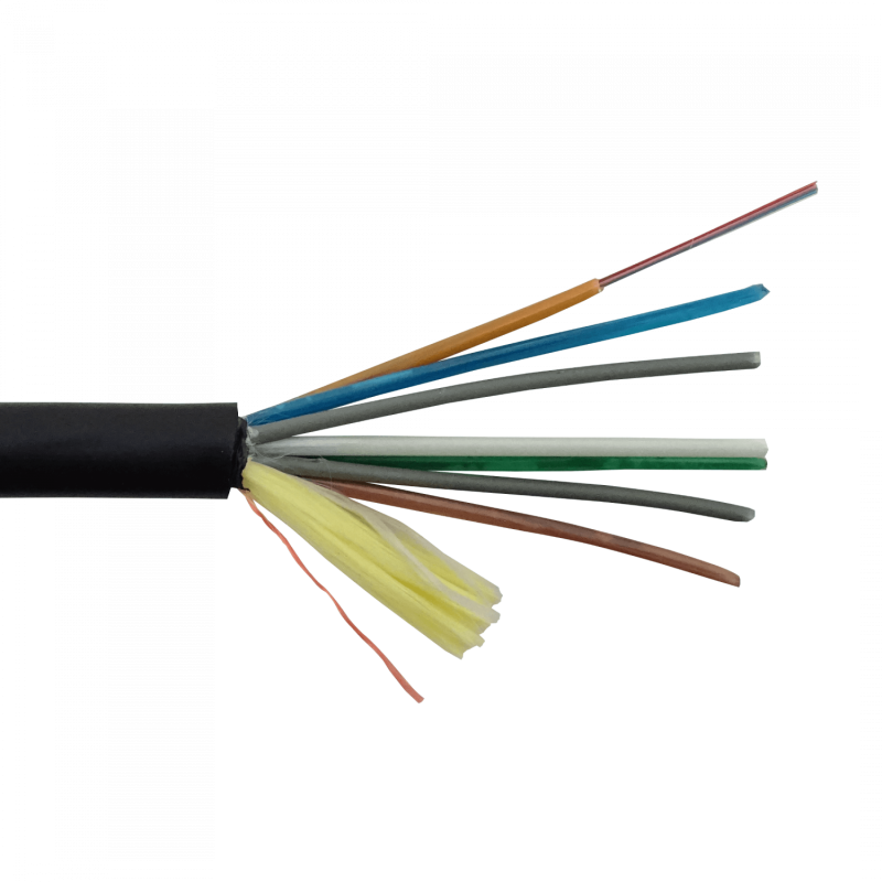 SM 48-Fibras-G652D vano-50m ADSS 10mm Cable Ext-PE Monomodo 4-minitubo
