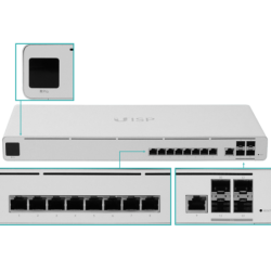 UBIQUITI Router OSPF 9-1000 4-SFP+10G Switch-L2 BT 100-240VAC 27VDC