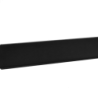LINKMADE 2U Tapa Cubre Espacio Rack 19 Pulgadas Fierro Negro