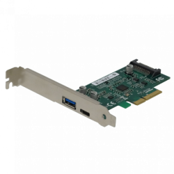 LRLINK PCIe-x4 2-USB3.1 C+A...