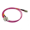 LSZH 1mt LC-SC OM4 MultiModo MM Duplex Jumper Fibra 50/125um 3,0mm