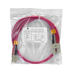 LSZH 1mt LC-SC OM4 MultiModo MM Duplex Jumper Fibra 50/125um 3,0mm