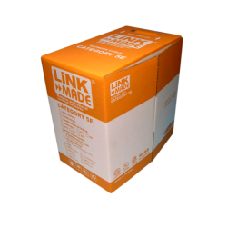 LINKMADE UTP 300MTS EXTERIOR NEGRO CAT5E COBRE UNIFILAR