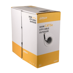 DAHUA 305m Ext Cat5e Negro 24AWG Cable UTP Unifilar Cobre PFM920-5EU