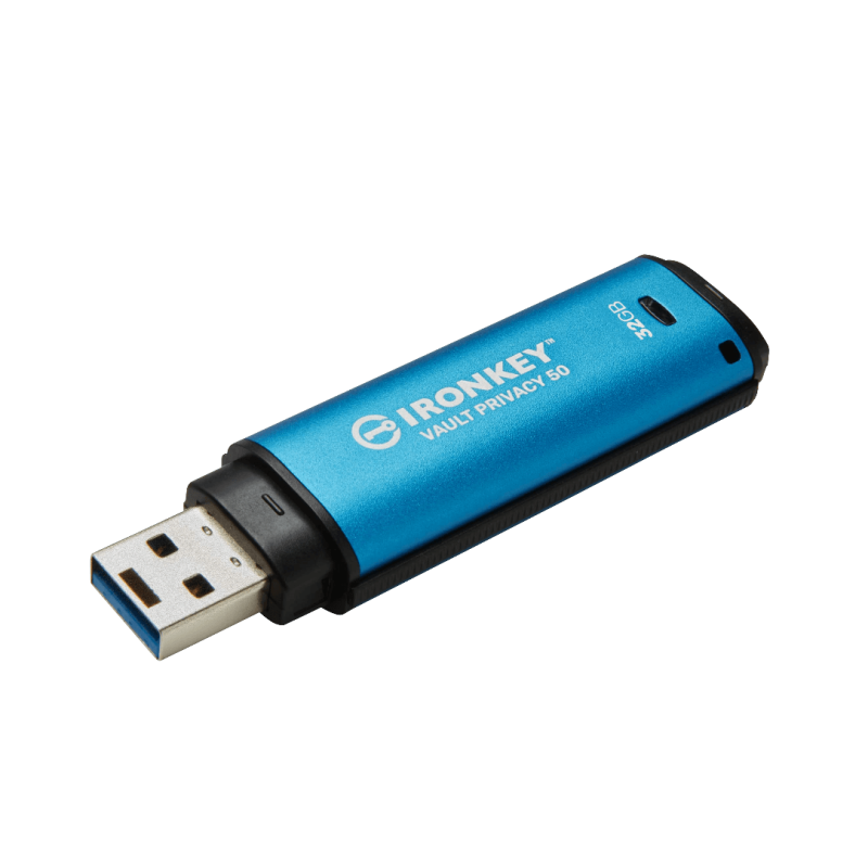 KINGSTON 32GB USB-AM Encriptado AES-256 IronKey IKVP50/32GB Pendrive