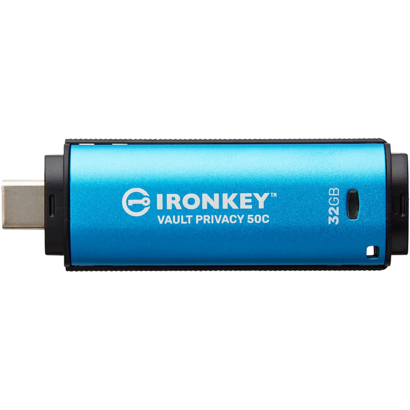 KINGSTON 32GB USB-C Encriptado AES-256 IronKey IKVP50C/32GB Pendrive