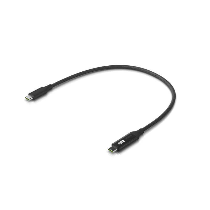 UBIQUITI 30cm miniDisplay consumo 100W USB-C Macho-Macho Braided Cable