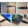 UBIQUITI 1mt mini Display consumo 100W USB-C Macho-Macho Braided Cable