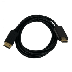 DisplayPort-M HDMI-M 1,8mt 180cm Cable Macho-Macho Negro 1.4v