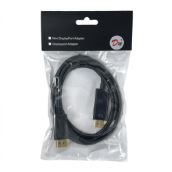DisplayPort-M HDMI-M 1,8mt 180cm Cable Macho-Macho Negro 1.4v