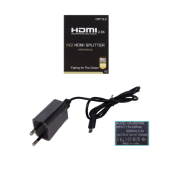 Splitter 1x2 HDMI 4K/1080p 60Hz 1-in 2-out 2.0 inc-5V-1A