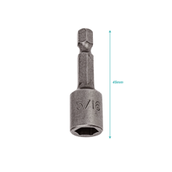 Punta dado Hexagonal 5/16 x 45mm imantada 1-unidad