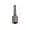 Punta dado Hexagonal 5/16 x 45mm imantada 1-unidad