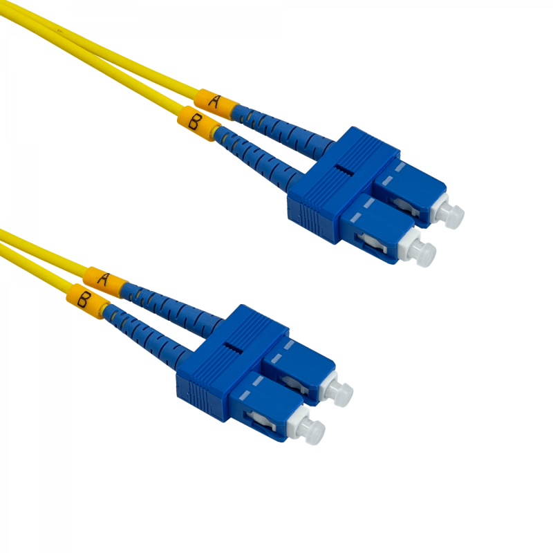 25mt SC-SC/UPC MonoModo SM Duplex Jumper Cable Fibra 9/125um 3mm