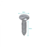 100-Unids. Punta lenteja Paleta 8 x 3/4-pulgada Largo-19mm zinc