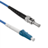 LSZH Blindado 1mt LC-ST Mono SM Simplex Jumper Cable Fibra 3.0mm 9/125