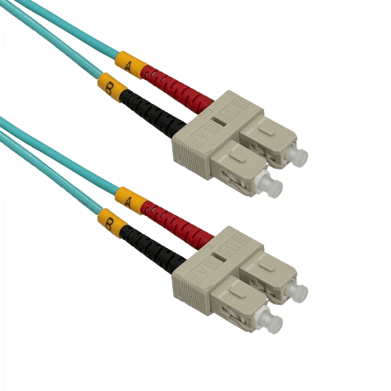 100mt SC-SC OM3 MultiModo MM Duplex Jumper Fibra 3.0mm 50/125um LSZH