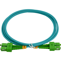 2mt SC/APC-SC/APC OM3 Multimodo MM Duplex Jumper Fibra LSZH