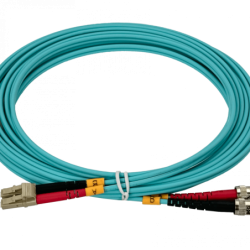 5mt LC-ST OM3 Multimodo MM Duplex Jumper Fibra 3.0mm 50/125um