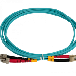 2mt LC-ST OM3 Multimodo MM Duplex Jumper Fibra 3.0mm 50/125um