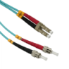 1mt LC-ST OM3 Multimodo MM Duplex Jumper Fibra 3.0mm 50/125um