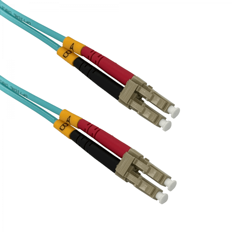 50mt LC-LC OM3 MultiModo MM Duplex Jumper Fibra 3.0mm 50/125um LSZH