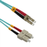 100mt LC-SC OM3 MultiModo MM Duplex Jumper Fibra 50/125um 3.0mm LSZH