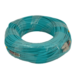 100mt LC-SC OM3 MultiModo MM Duplex Jumper Fibra 50/125um 3.0mm LSZH