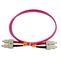 LSZH 1mt SC-SC OM4 MultiModo MM Duplex Jumper Fibra 50/125um 3mm