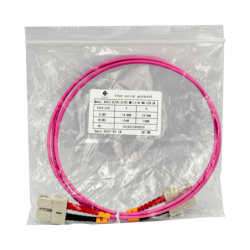 LSZH 1mt SC-SC OM4 MultiModo MM Duplex Jumper Fibra 50/125um 3mm