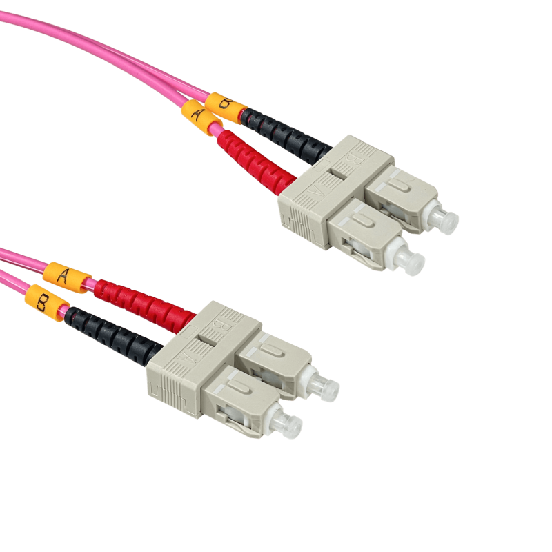 LSZH 100mt SC-SC OM4 MultiModo MM Duplex Jumper Fibra 50/125um 3mm