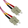 LSZH 2mt SC-SC OM4 MultiModo MM Duplex Jumper Fibra 50/125um 3mm