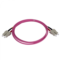 LSZH 2mt SC-SC OM4 MultiModo MM Duplex Jumper Fibra 50/125um 3mm