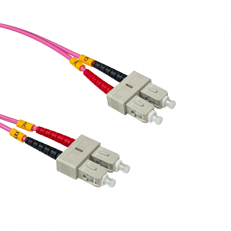 LSZH 5mt SC-SC OM4 MultiModo MM Duplex Jumper Fibra 50/125um 3mm