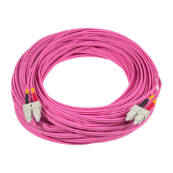 LSZH 50mt SC-SC OM4 MultiModo MM Duplex Jumper Fibra 50/125um 3mm