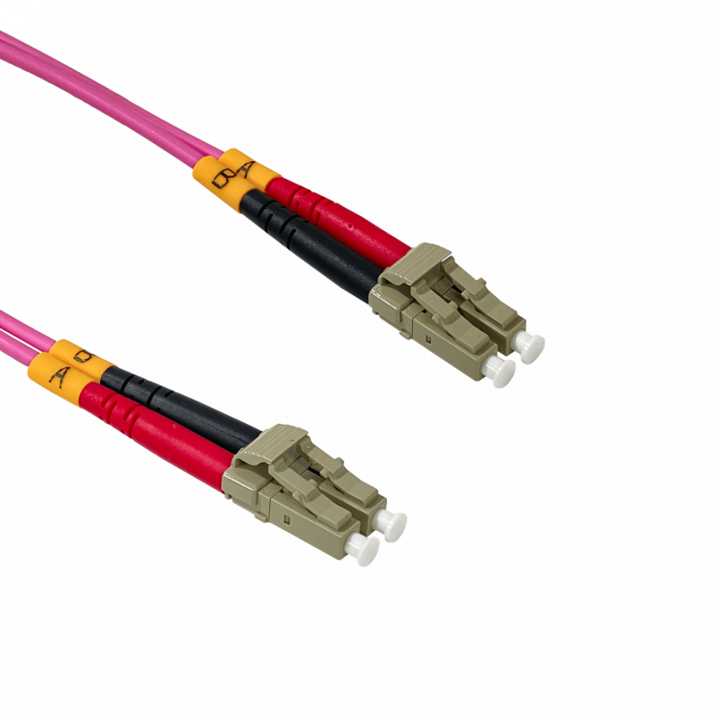 LSZH 100mt LC-LC OM4 MultiModo MM Duplex Jumper Fibra 50/125um 3mm