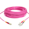 LSZH 50mt LC-SC OM4 MultiModo MM Duplex Jumper Fibra 50/125um 3mm