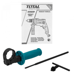 TOTAL 680W 240VAC 3000RPM 13mm-Mandril Taladro de impacto TG1061356