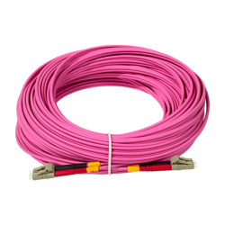 LSZH 25mt LC-LC OM4 MultiModo MM Duplex Jumper Fibra 50/125um 3mm